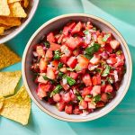 Fresh tomatoes salsa