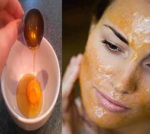 Egg yolk applied to improve Skin health