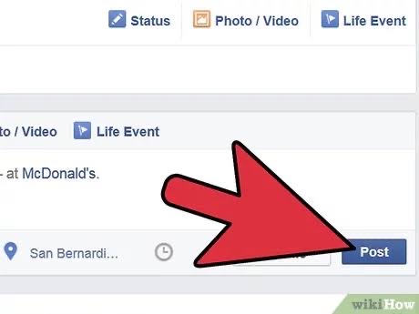 Adding location to Facebook