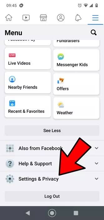 Facebook privacy setting