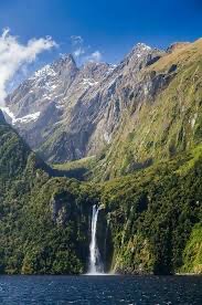 Fiordland National Park Waterfall 