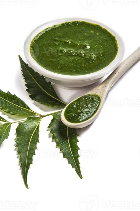 Neem leaf paste picture