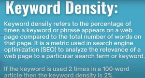 KEY PHRASE DENSITY AND SEO