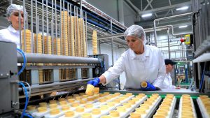 Ice cream and factory preparation