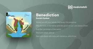 Lyrics for benediction