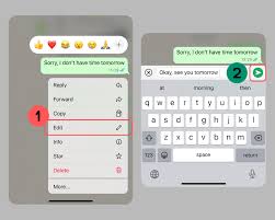 Tips for editing whatsapp messages