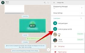 Whatsapp group link creation