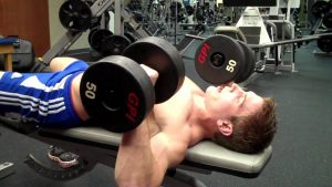 workout and dumbbell exercise