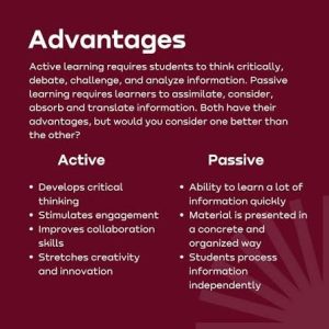 Differences Between Passive and Active Learning